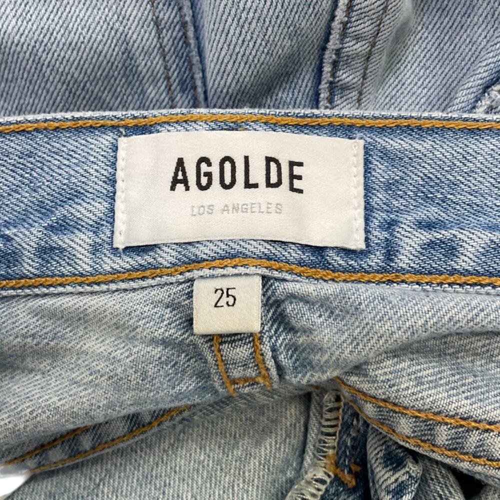 Agolde Distressed Clear Skies Riley Denim Jeans Size 25 - Picture 4 of 7
